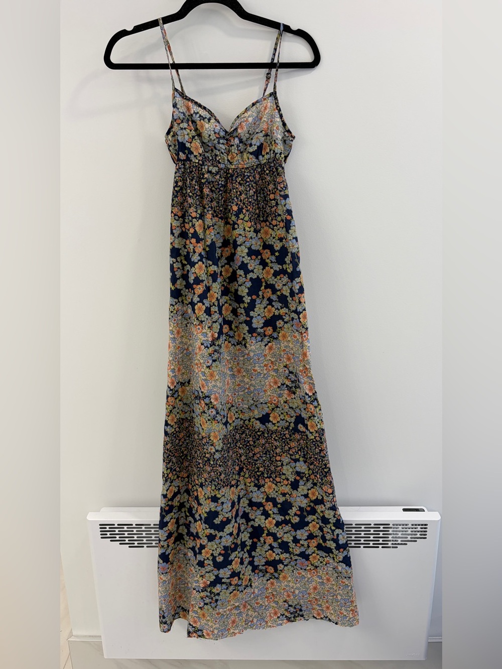 H&M Floral Maxi Sundress with Spaghetti Straps